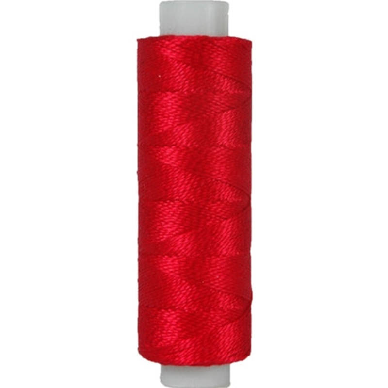 Perle (Pearl) Cotton Thread  – Size 8 – Red – 75 Yard Spools