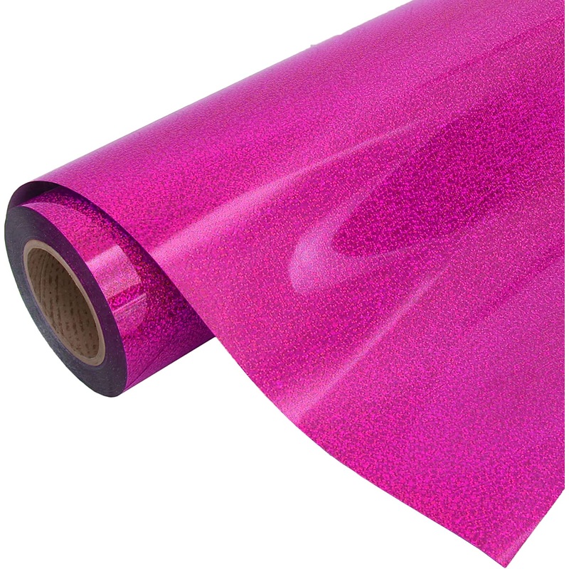 Holographic Fuchsia 20″ Heat Transfer Vinyl Film By The Yard