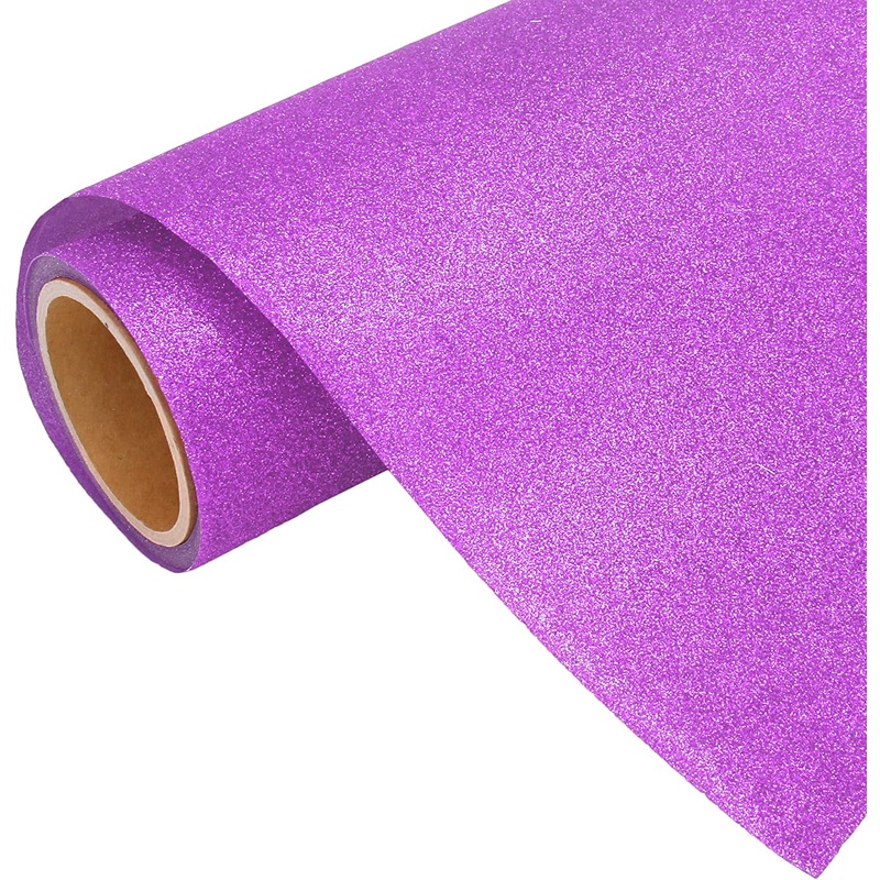 Lavender Glitter Iron On Vinyl 20″ Wide Sold By the Yard