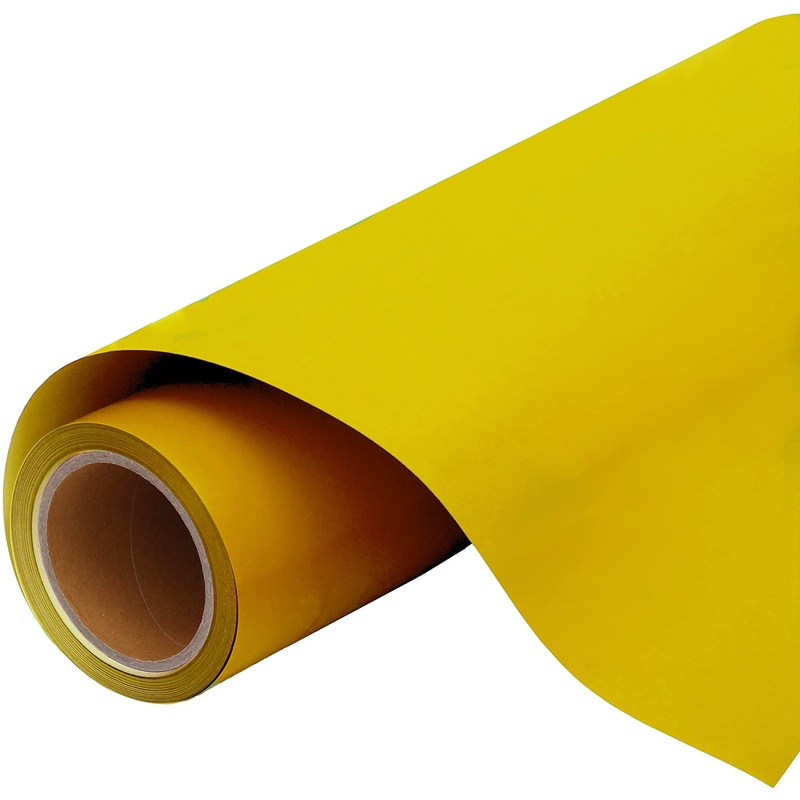 Lemon Yellow Iron On Vinyl – 20″ Wide HTV Sold By the Yard