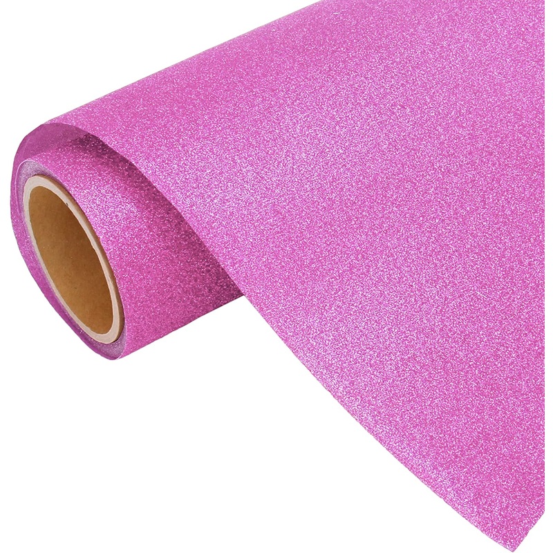 Neon Rainbow Purple Glitter Iron On Vinyl 20″ Wide Sold By the Yard
