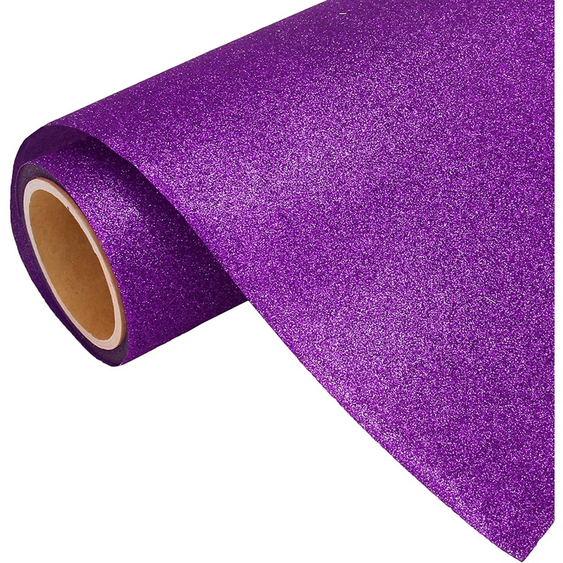 Violet Glitter Iron On Vinyl 20″ Wide Sold By the Yard