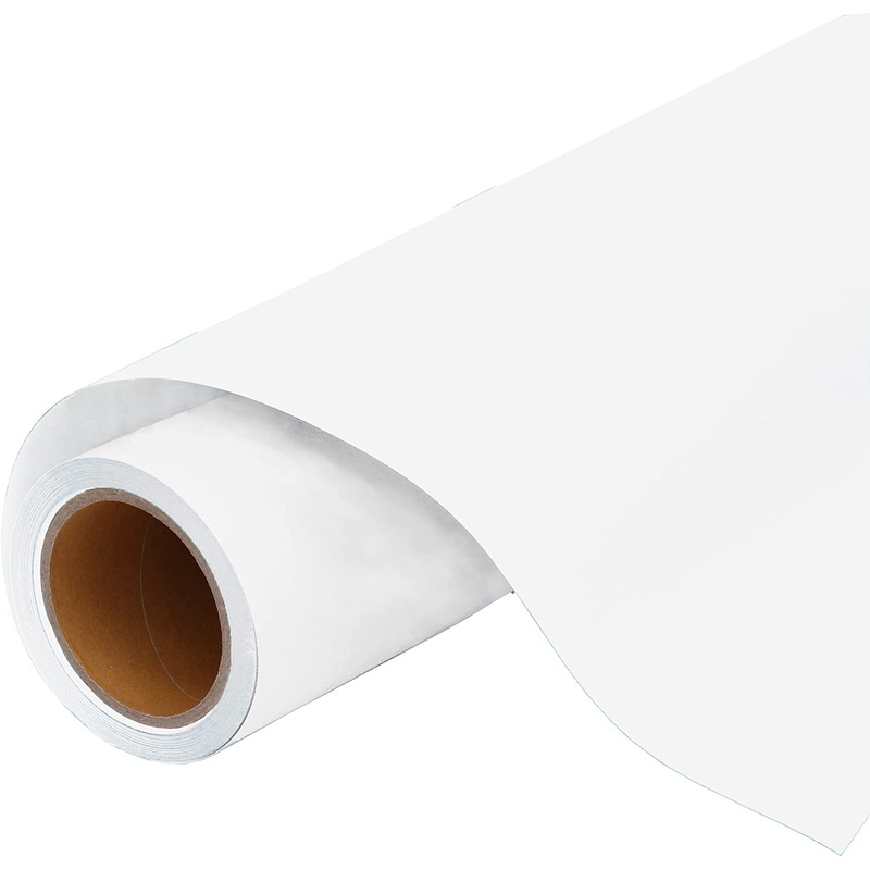 White Iron On Vinyl 20″ HTV Heat Transfer By the Yard Roll