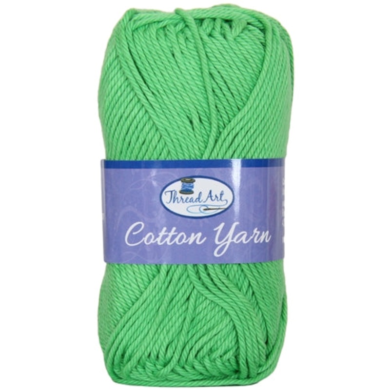 Crochet Cotton Yarn – #4 – Green – 50 gram skeins – 85 yds