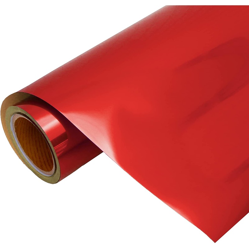Red Matte Metallic Foil Heat Transfer Vinyl 20″ Wide Sold By The Yard