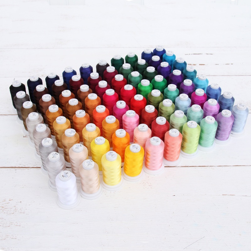 80 Cones of 500M Polyester Machine Embroidery Thread Set – A&B