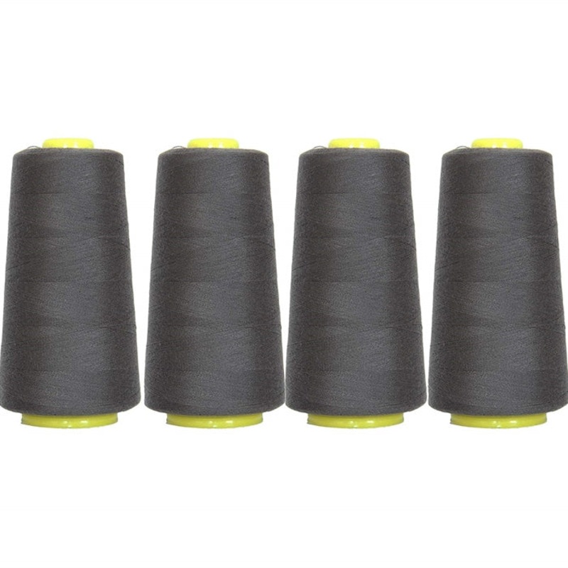 Four Cone Set of Polyester Serger Thread – Off Black 099 – 2750 Yards Each