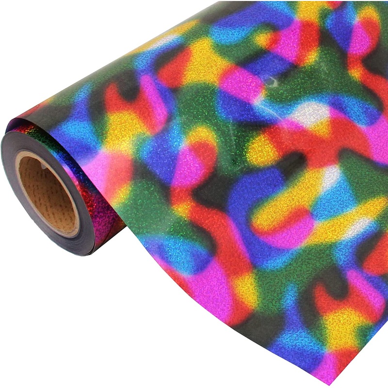 Holographic Galaxy Rainbow 20″ Heat Transfer Vinyl Film By The Yard