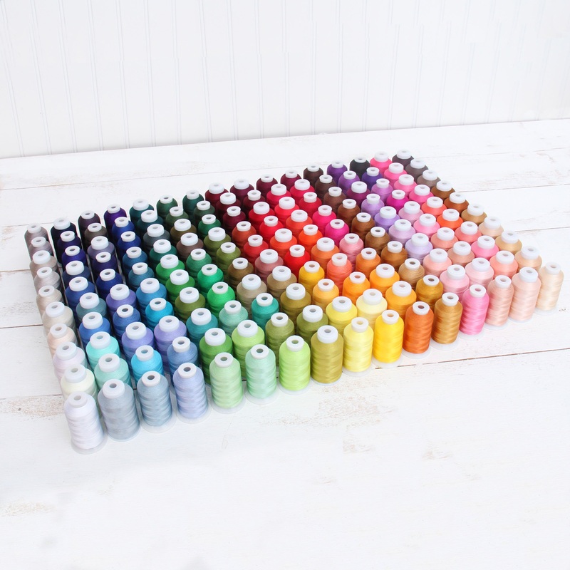 160 Colors of Polyester Embroidery Thread Set – 1000 Meters