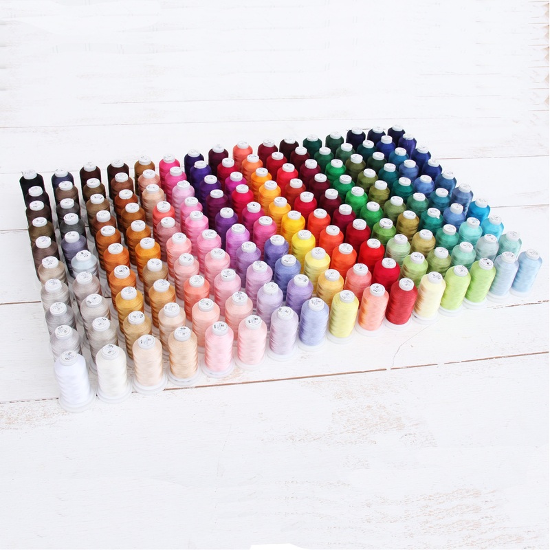 160 Cones of 500M Polyester Machine Embroidery Thread – All Colors