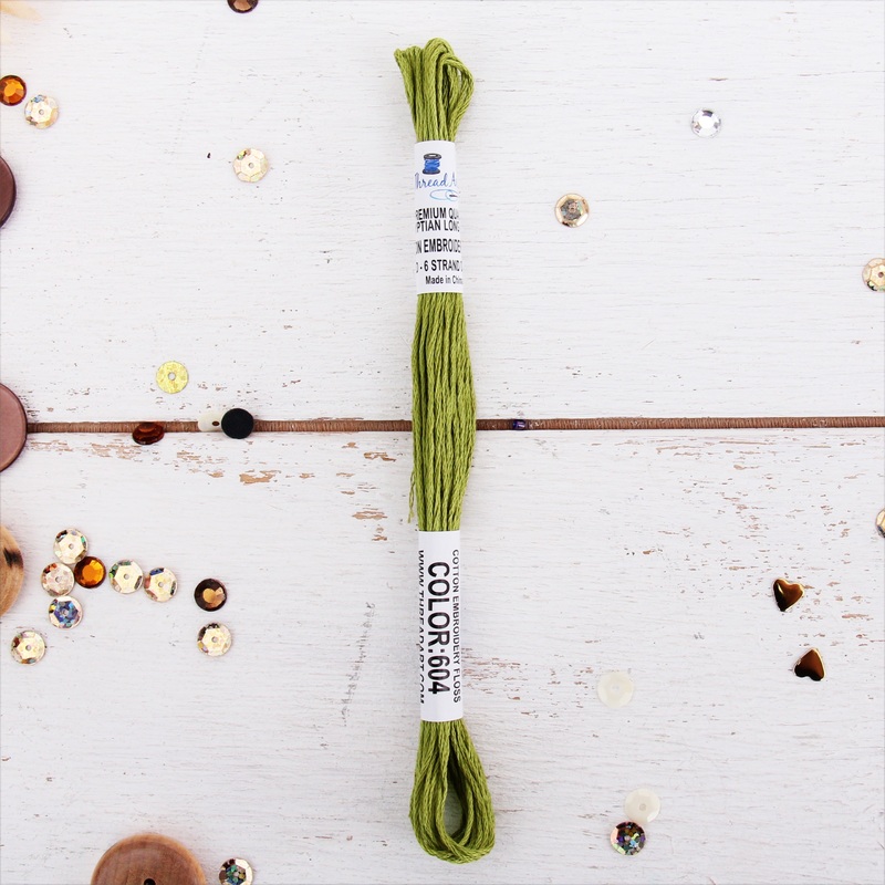 Avocado Premium Cotton Embroidery Floss – Six Strand Thread – No. 604
