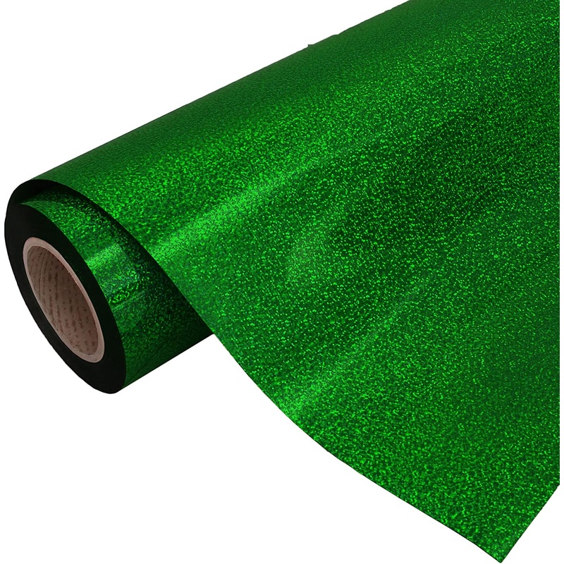 Holographic Green 20″ Heat Transfer Vinyl Film By The Yard