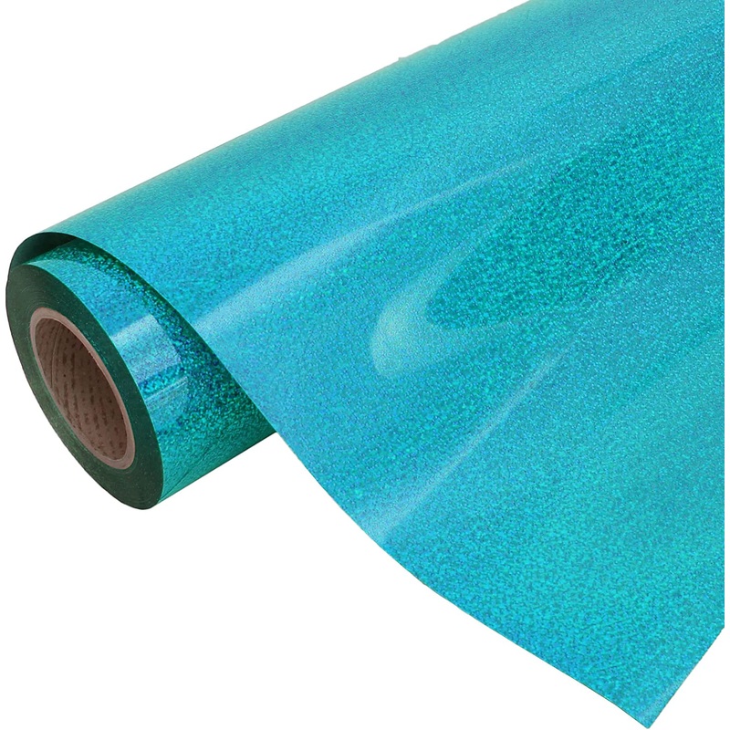 Holographic Sky Blue 20″ Heat Transfer Vinyl Film By The Yard