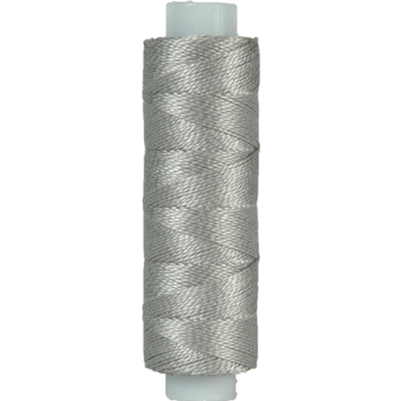 Perle (Pearl) Cotton Thread  – Size 8 – Pearl Gray – 75 Yard Spools