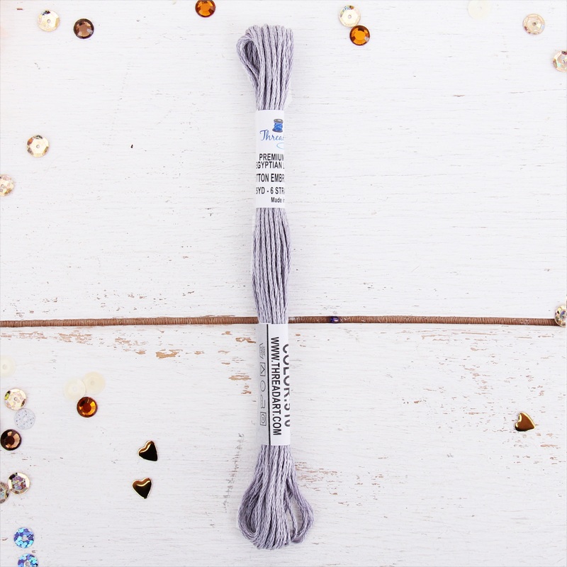 Pewter Grey Premium Cotton Embroidery Floss – Six Strand Thread – No. 510