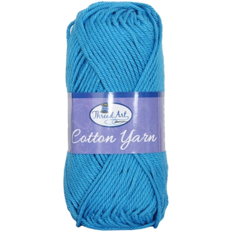 Crochet Cotton Yarn – #4 – Dark Aqua – 50 gram skeins – 85 yds
