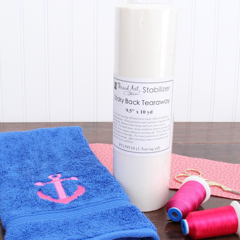 Sticky Back Tearaway Embroidery Stabilizer Roll – 9.5″x10yd