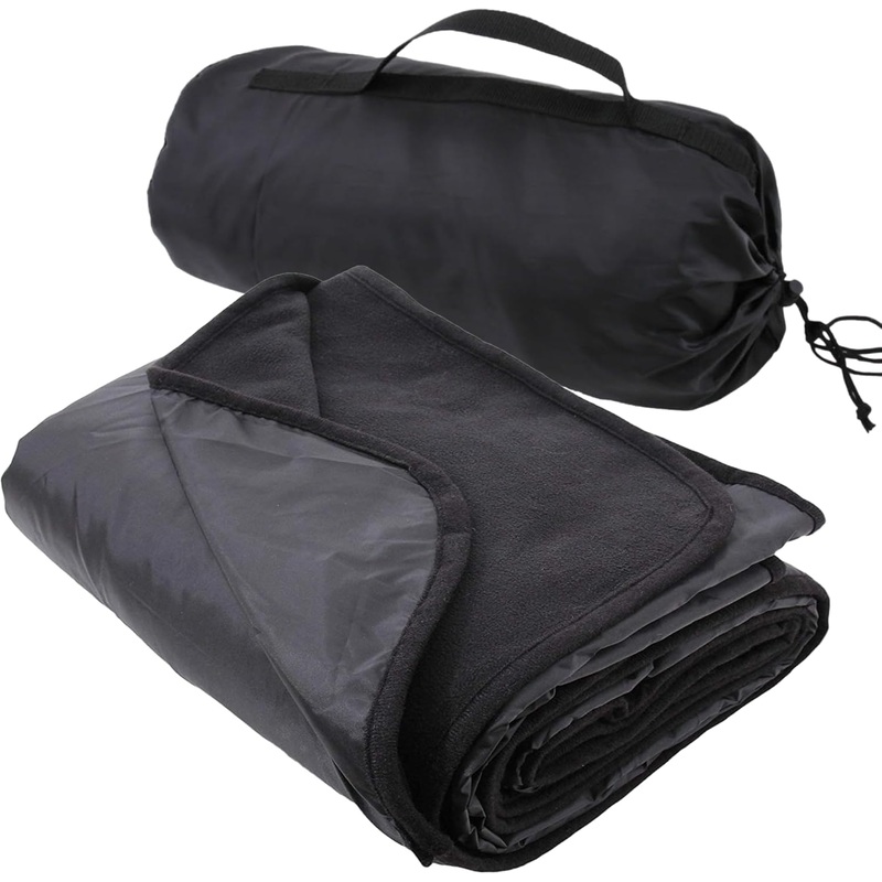 Waterproof Picnic Blanket – 79″x55″ – Black – Camping, Sports