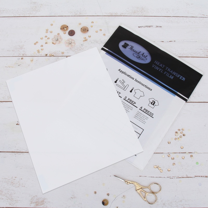 White Iron On Vinyl – Heat Transfer Pack of  Sheets