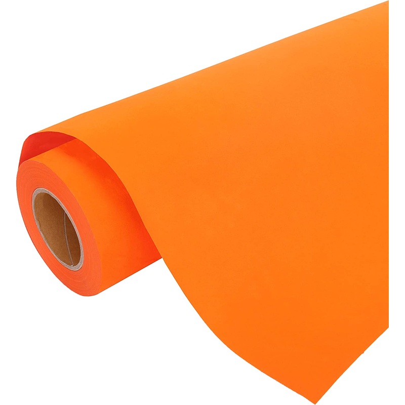 Orange Velvet Flock Vinyl Heat Transfer – 20″ Wide HTV Sold By the Yard