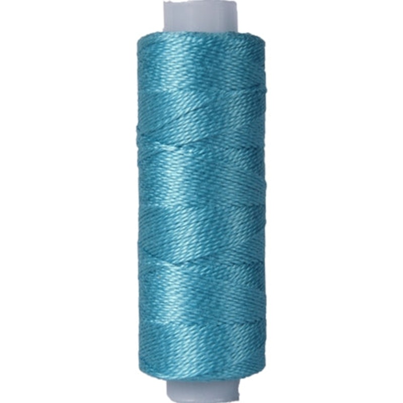 Perle (Pearl) Cotton Thread  – Size 8 – Peacock Blue – 75 Yard Spools
