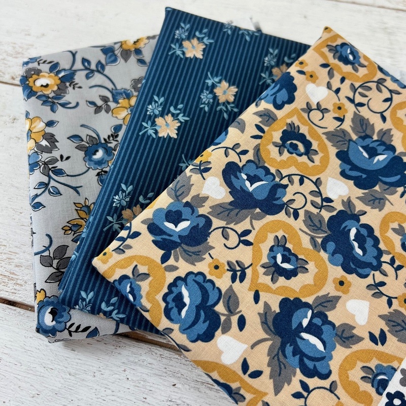 Clearance Fabric Bundle – Delightful Floral – 3 Half Yard Cuts of Cotton Fabric