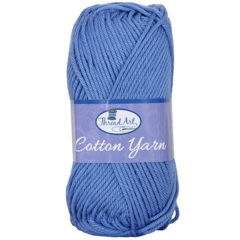 Crochet Cotton Yarn – #4 – Periwinkle – 50 gram skeins – 85 yds
