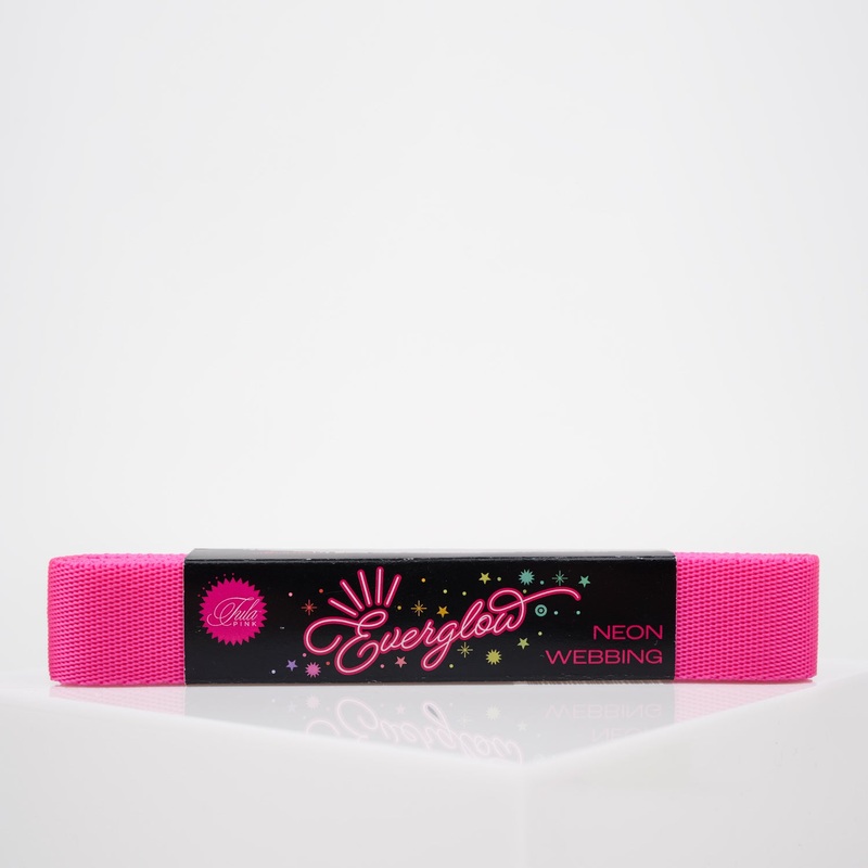 2yd Cosmic/Pink – 1″ Nylon Webbing – by Tula Pink