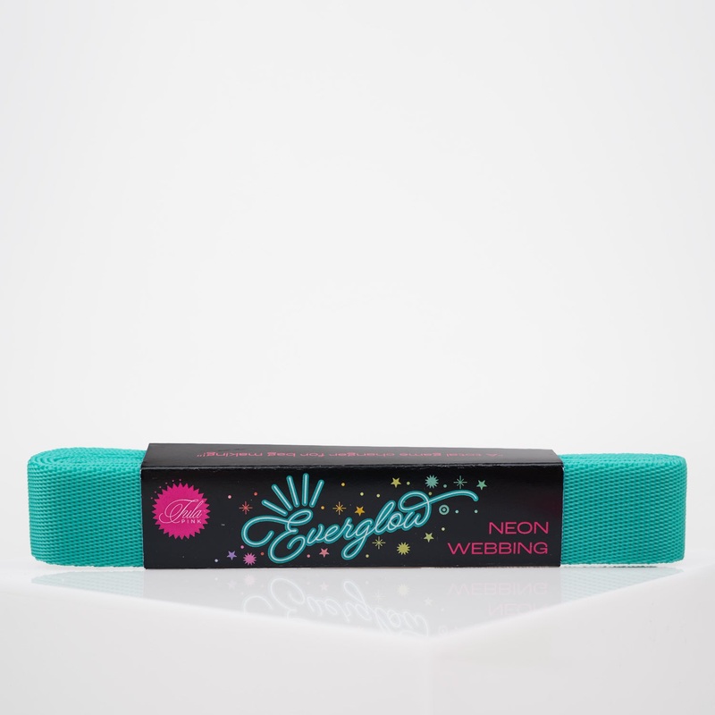 2yd Spirit/Teal – 1″ Nylon Webbing – by Tula Pink