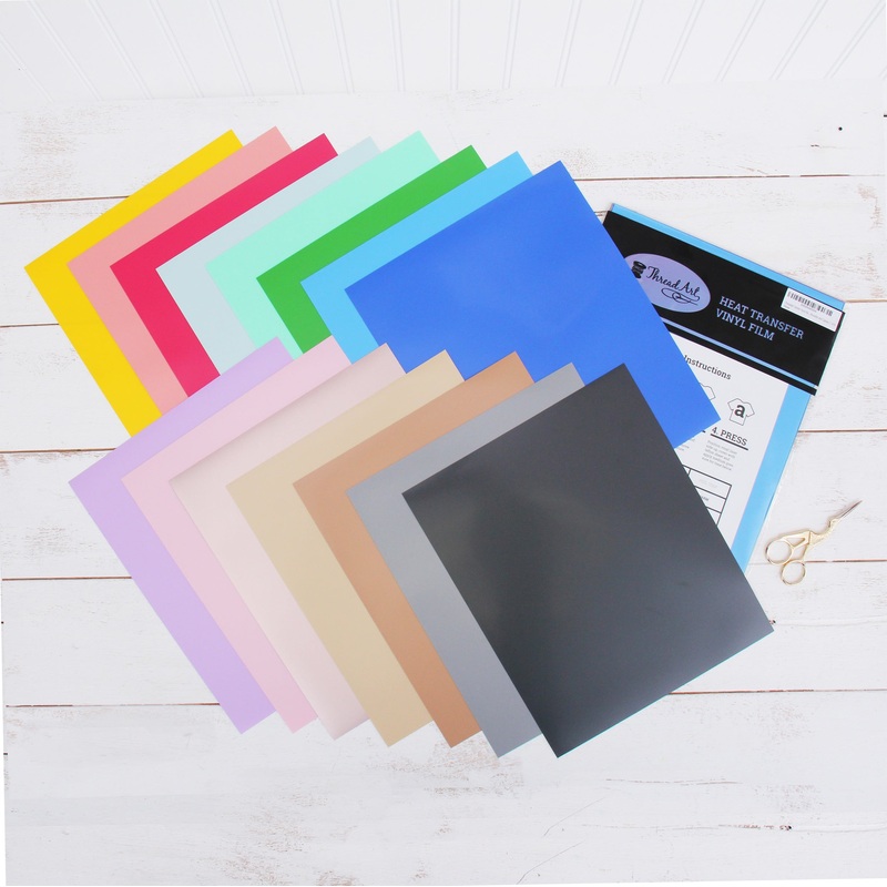 30 Color Variety of Iron On Vinyl – Heat Transfer Pack