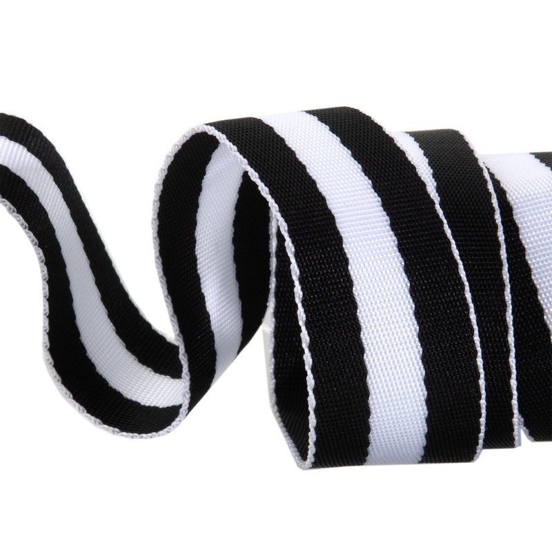 Black and White – 1.5″ Nylon Webbing – by Tula Pink – 1 Yard