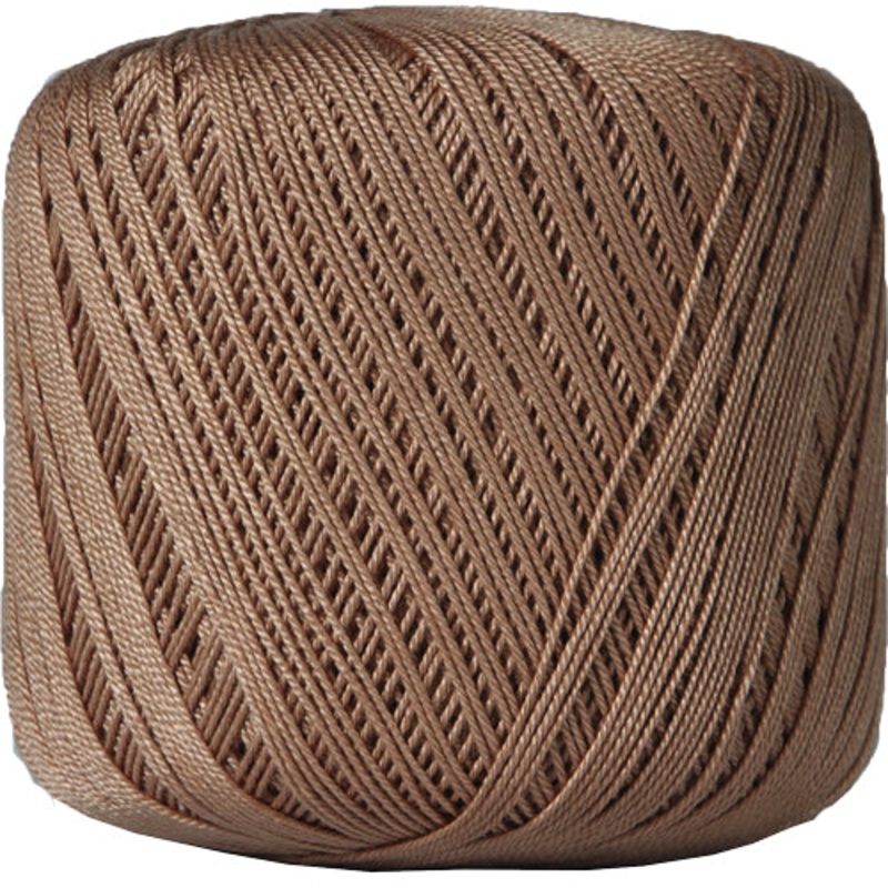 Cotton Crochet Thread – Size 10 – Lt. Brown – 175 Yds