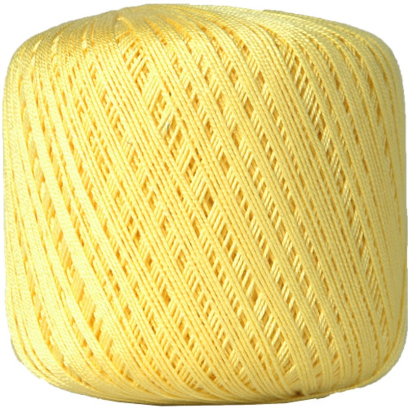 Cotton Crochet Thread – Size 10 – Yellow – 175 Yds