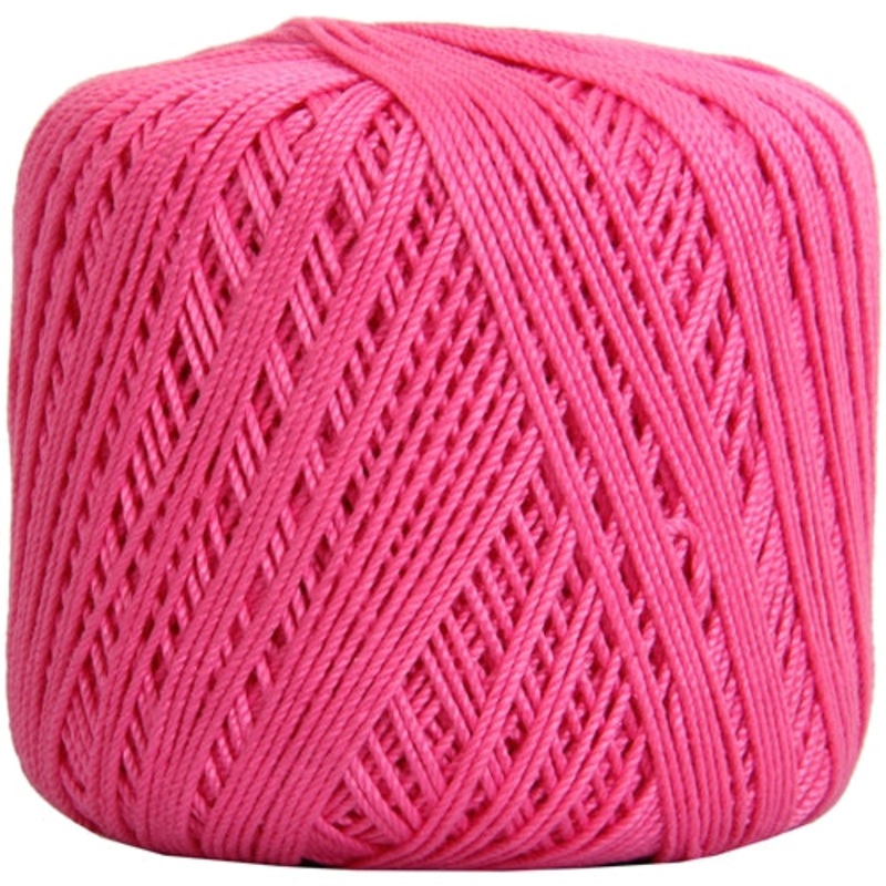 Cotton Crochet Thread – Size 3 – Hot Pink- 140 yds