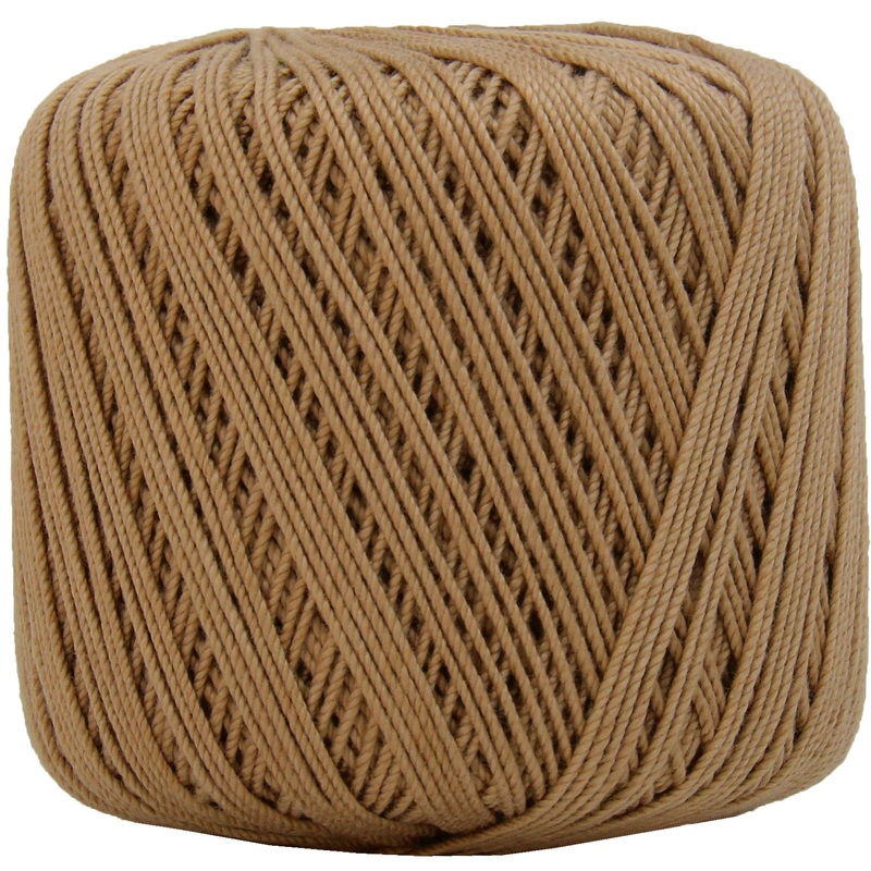 Cotton Crochet Thread – Size 3 – Lt. Brown – 140 yds