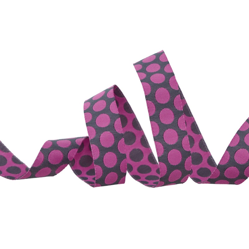 Dinosaur Eggs in Mist – 5/8″ width – Tula Pink Roar! – One Yard