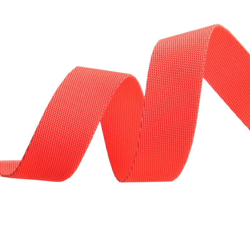 Lunar/Orange – 1″ Nylon Webbing – by Tula Pink – One Yard