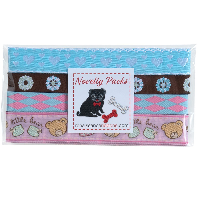 Mini Ribbon Pack – Bears on Pink