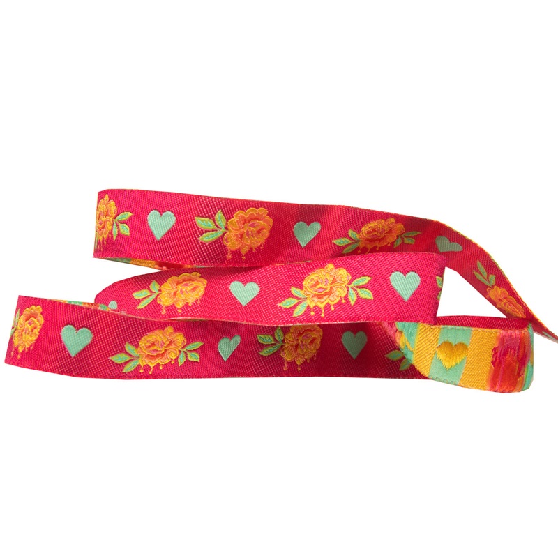 Painted Roses Pink-5/8″-Tula Pink Curiouser