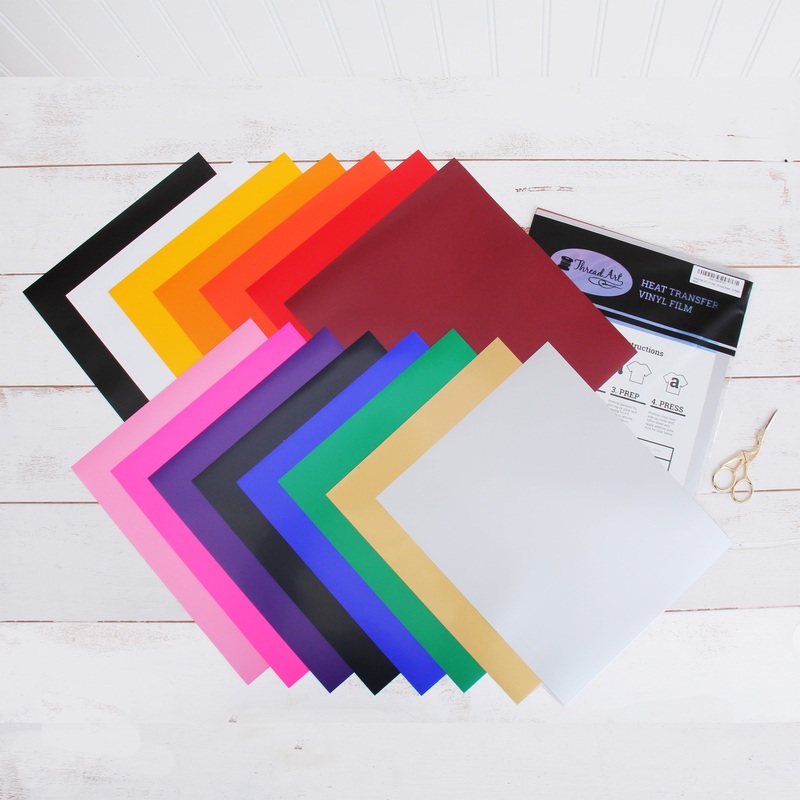 Rainbow Solid Color Iron On Vinyl – Heat Transfer Variety Pack