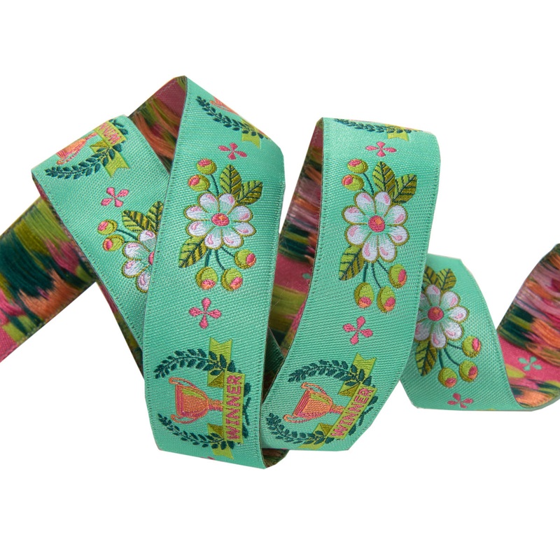 The Winner on Mint -15 yd – 7/8″ -by the yard