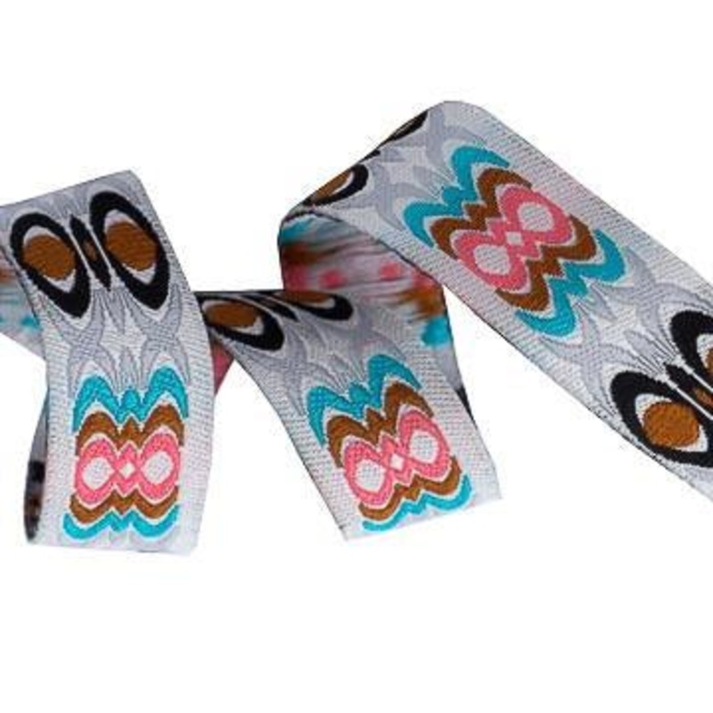 Totem ribbon – 5/8″ width – by Pat Bravo – One Yard