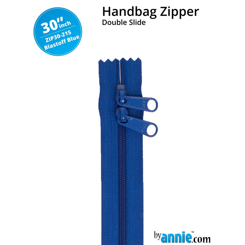 30″ Handbag Zipper – Double Slide – Blastoff Blue