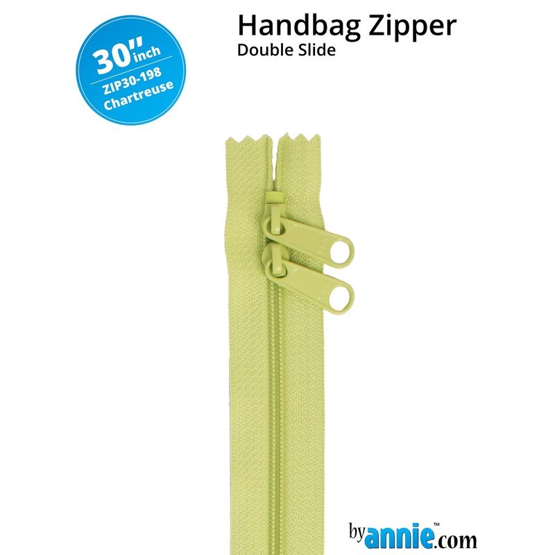 30″ Handbag Zipper – Double Slide – Chartreuse