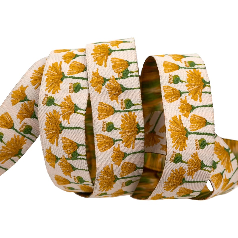 Blooms in Afternoon – 7/8″ width – Meadow – One Yard