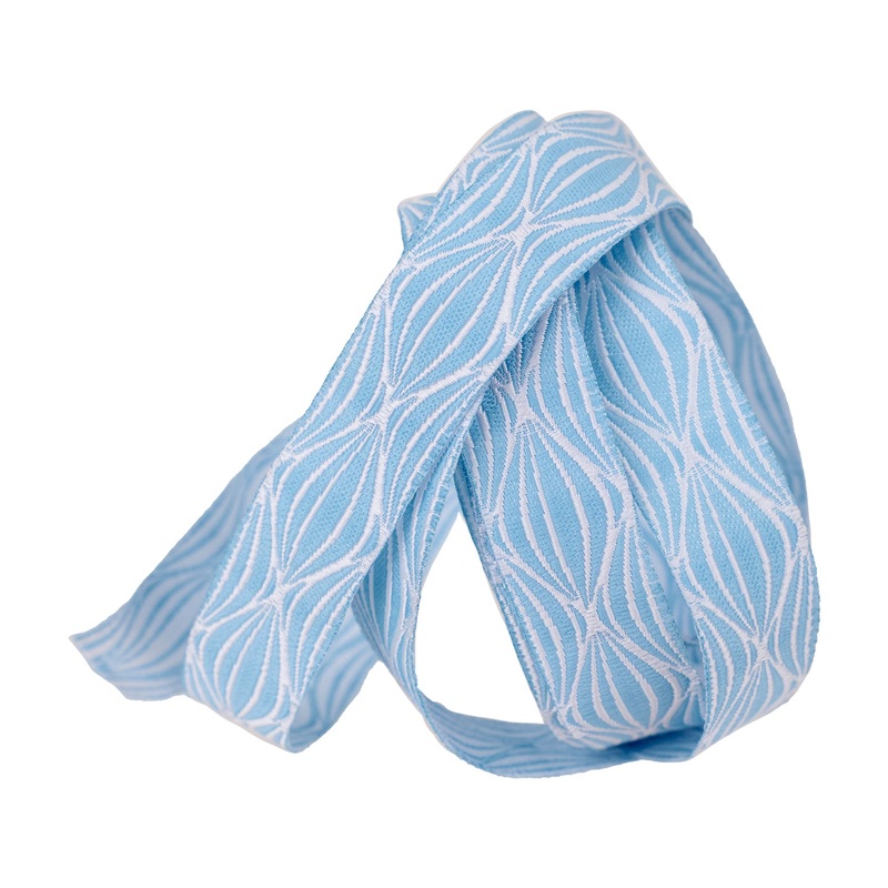 By the Seaside – Wave in Blue – 5/8″ width – By Loes Van Oosten – One Yard