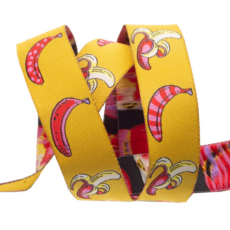 Don’t Slip in Mango – 7/8″ width – by Tula Pink – One Yard