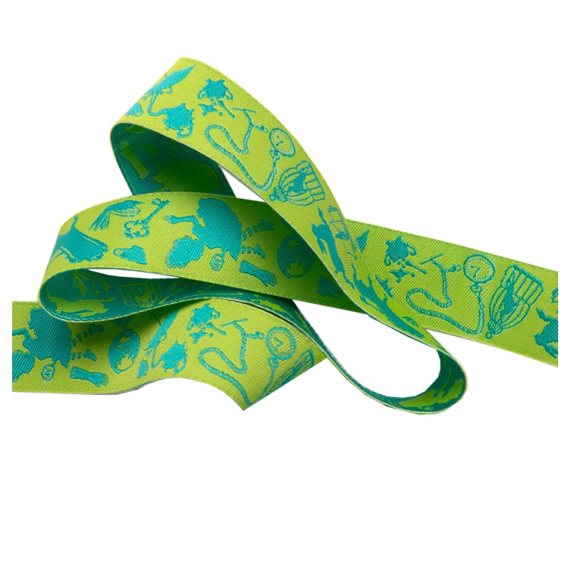 Down the Rabbit Hole Green-7/8″-Tula Pink Curiouser