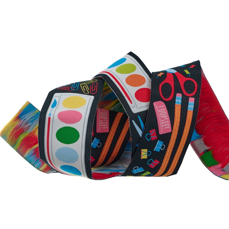 My School Supplies – 1-1/2″ width – Back to School by Stacy Iest Hsu – One Yard