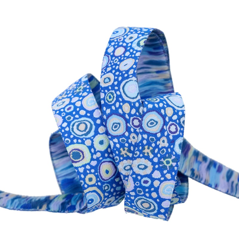Roman Glass in Blue – 1-1/2″ width – Kaffe Classics 2024 – One Yard